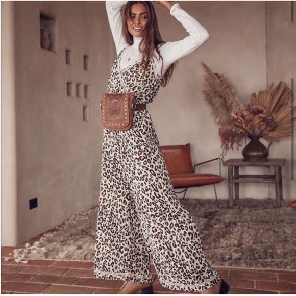 NWT Spell & the Gypsy bohdi jumpsuit leopard size XS - Picture 2 of 15